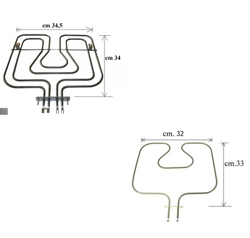 Coppia resistenza forno rex - coppia,