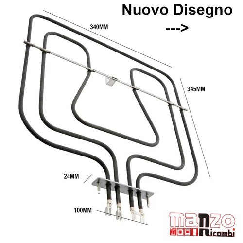 Resistenza superiore 800 1650w - resistenza,